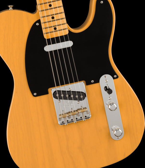 Fender American Vintage II 1951 Telecaster Butterscotch Blonde Closeup Hardware