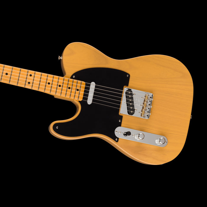 Fender American Vintage II 1951 Telecaster Left-Hand Butterscotch Blonde Closeup Body Right