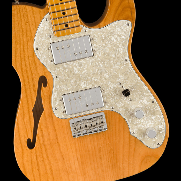 Fender American Vintage II 1972 Tele Thinline Maple Board Aged Natural Front Body