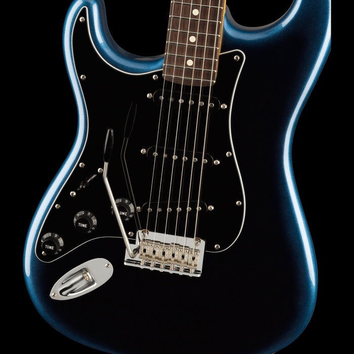 Fender American Professional II Stratocaster Left-Hand Dark Night Front Body Right