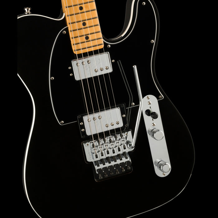 Fender Ultra Luxe Telecaster HH Floyd Rose Maple Mystic Black Front Body