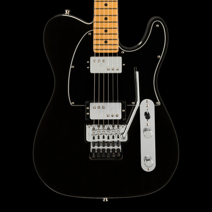 Fender Ultra Luxe Telecaster HH Floyd Rose Maple Mystic Black Guitar Crop