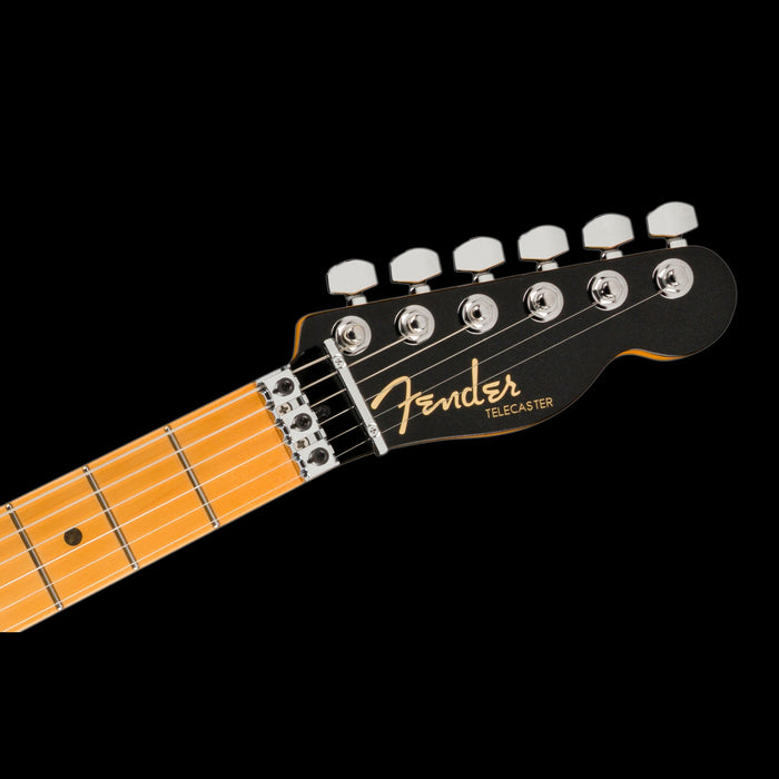 Fender Ultra Luxe Telecaster HH Floyd Rose Maple Mystic Black Headstock