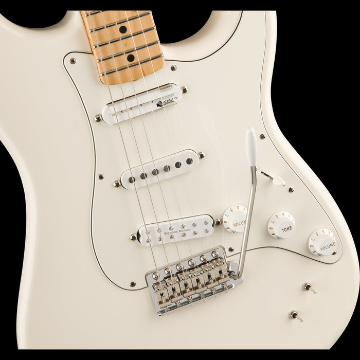 Fender Artist Series Ed O'Brien EOB Stratocaster Olympic White Front Body Detail