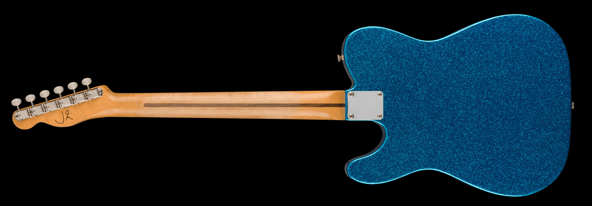 Fender Artist Series J Mascis Tele Maple Board Bottle Rocket Blue Flake Back