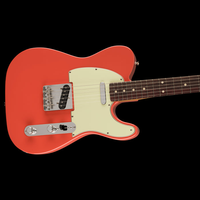 Fender Vintera II 60s Telecaster Rosewood Fingerboard Fiesta Red Body Angle