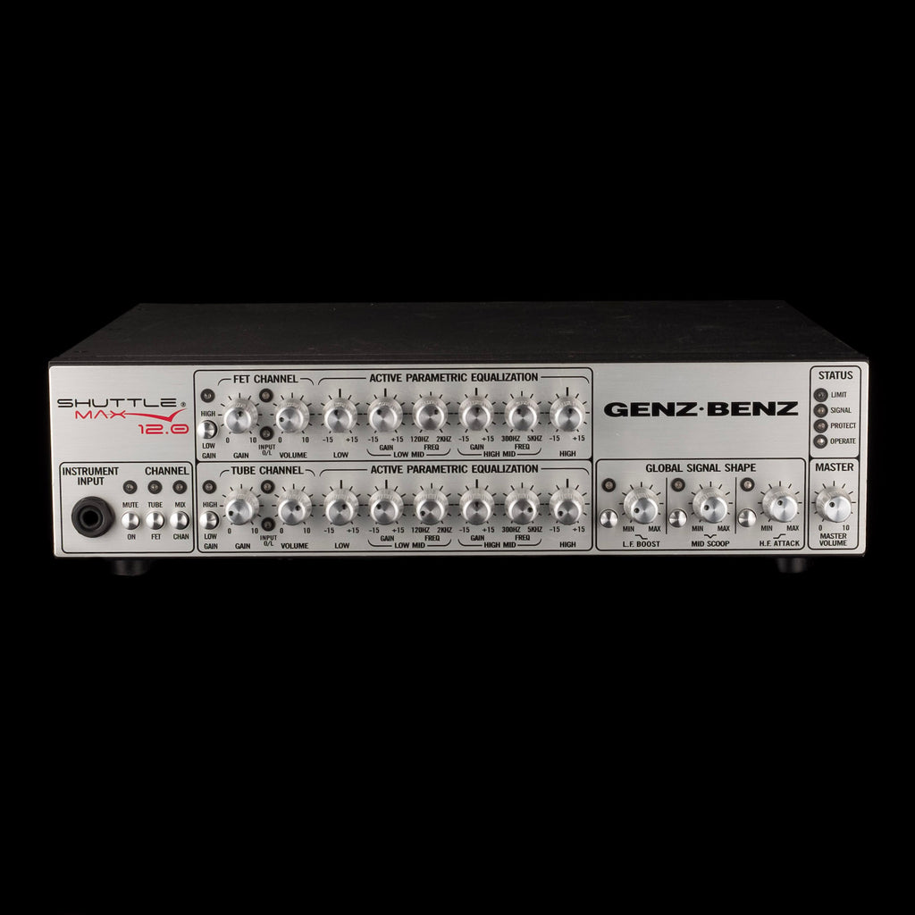 Used Genz Benz Shuttle Max 12.0 Bass Amp Head With Footswitch — Truetone  Music