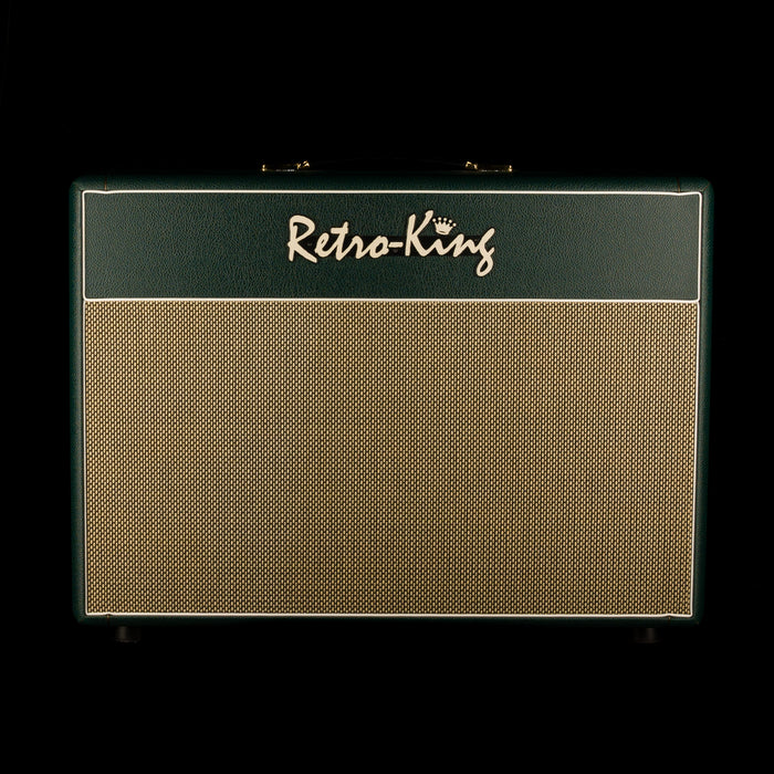 Pre Owned Retro King Eighteen Watt Combo 2x12" Guitar Amp Combo Green With Footswitch and Cover