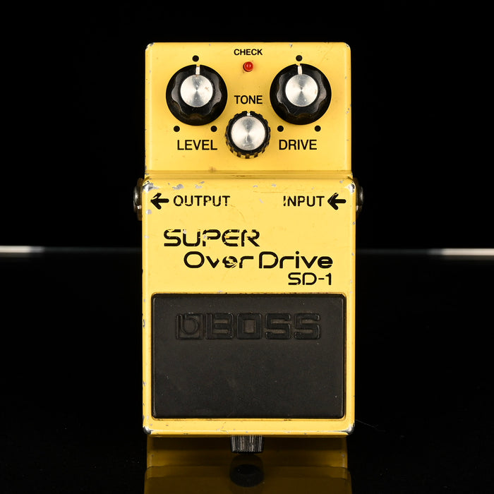 Used Boss SD-1 Super Overdrive Guitar Effect Pedal With Box