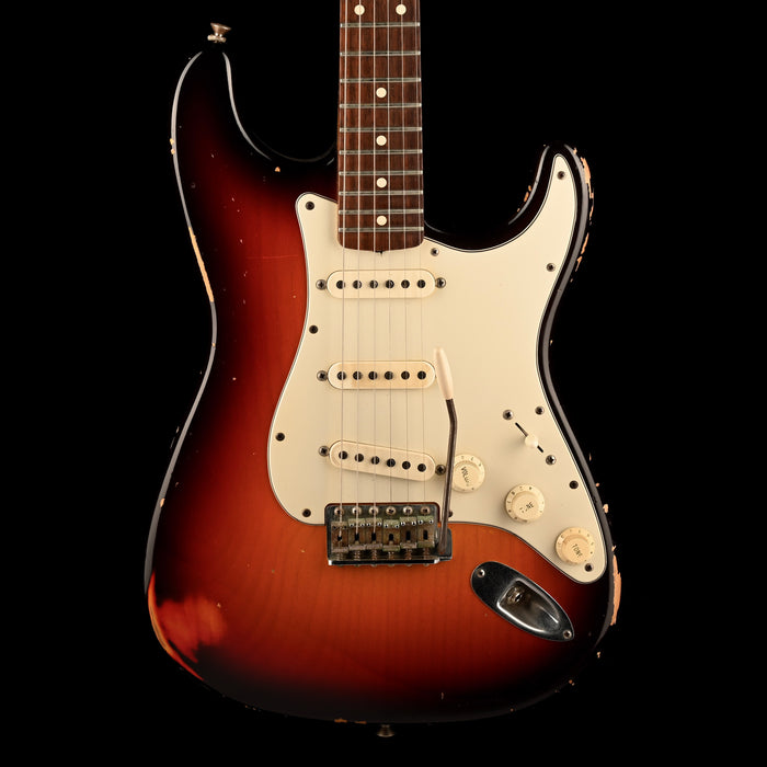 Pre Owned Fender Custom Shop 60's Stratocaster Vince Cunetto Relic 3-Tone Sunburst With Case