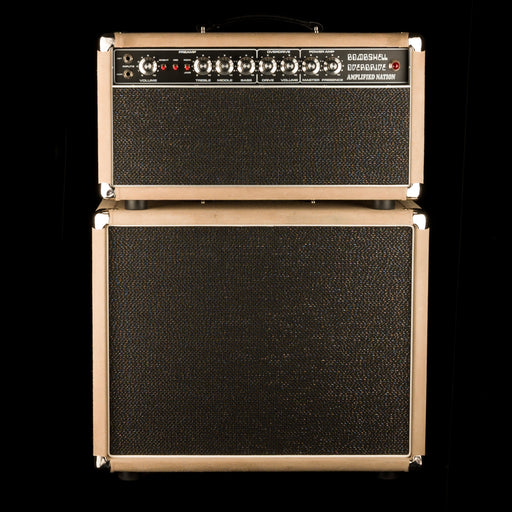 Pre Owned Amplified Nation The Bombshell Overdrive 100-Watt Head With 1x12" Ivory Suede Cabinet Guitar Amp - Ben Harper