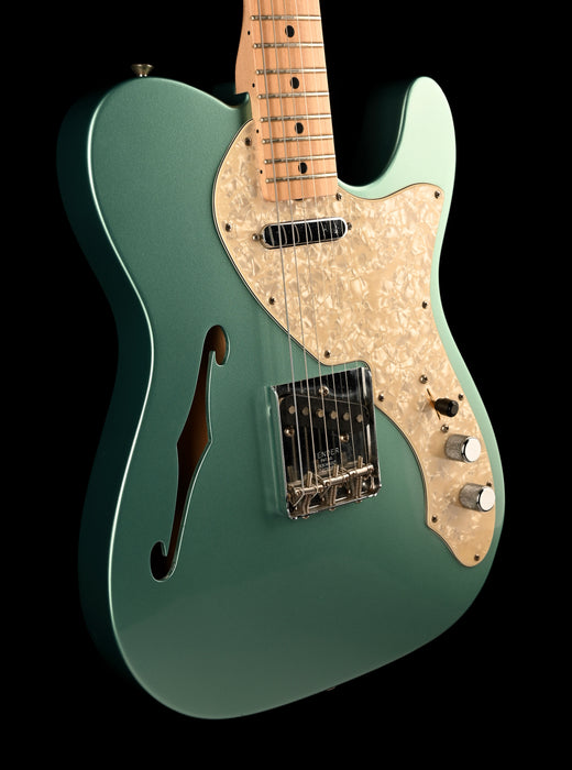 Pre Owned Fender Custom Shop 1969 Telecaster Thinline Teal Green Metallic With HSC