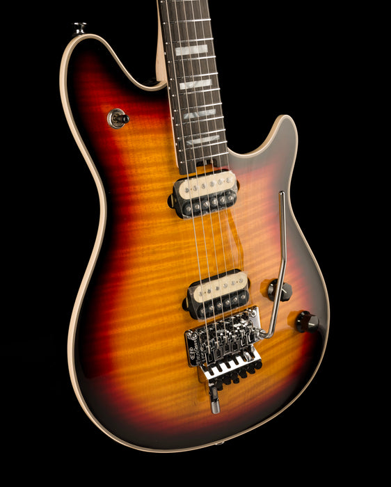 EVH Wolfgang USA 5A Flame Top 3-Tone Burst with Case