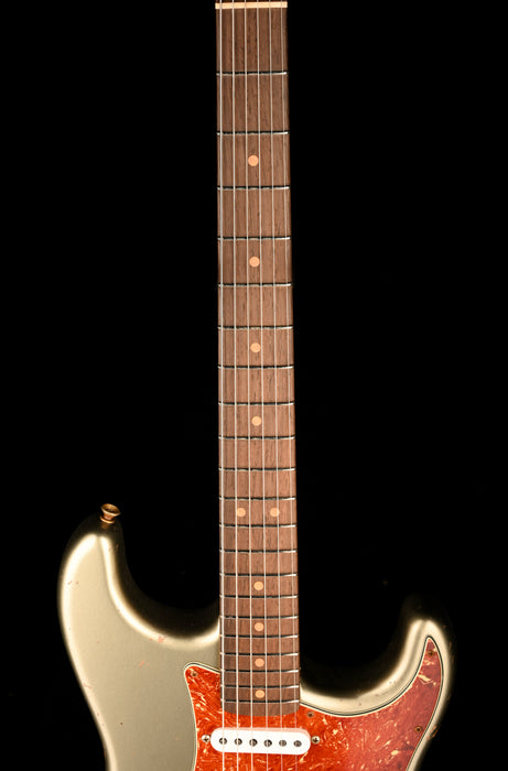 Fender Custom Shop Masterbuilt David Brown 1963 Stratocaster Journeyman Relic Brazilian Rosewood Super Faded Sage Green Metallic