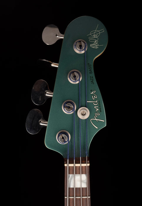 Used Fender Adam Clayton Jazz Bass Sherwood Green Metallic with OHSC