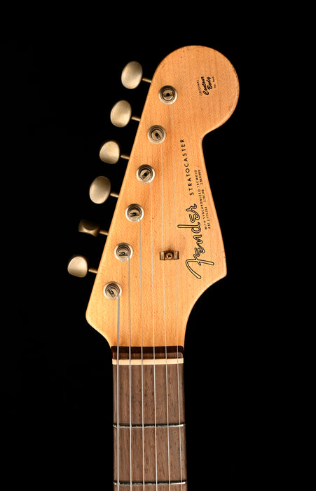 Fender Custom Shop Masterbuilt David Brown 1963 Stratocaster Journeyman Relic Brazilian Rosewood Super Faded Sage Green Metallic