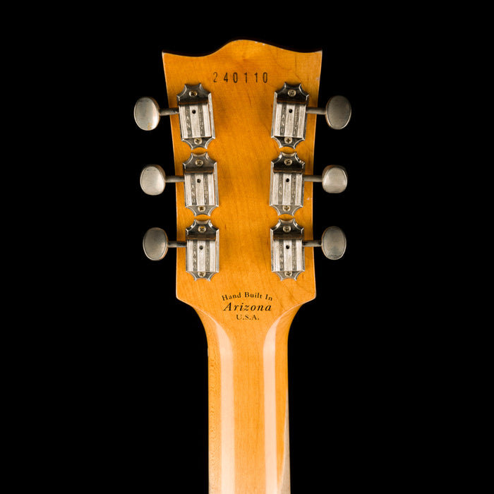 Fano Oltre SP6 Light Distress 3-Tone Sunburst Headstock Back