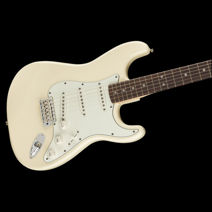 Fender Artist Series Albert Hammond Jr. Signature Strat Olympic White Contour Body Left