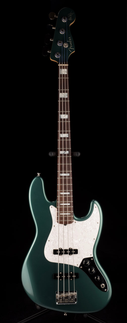 Used Fender Adam Clayton Jazz Bass Sherwood Green Metallic with OHSC