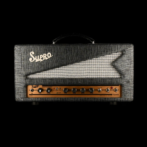 Pre Owned Supro Statesman Guitar Amp Head With 2x12" Guitar Amp Cabinet Grey