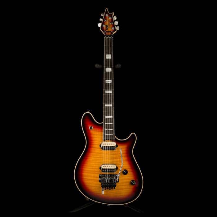 EVH Wolfgang USA 5A Flame Top 3-Tone Burst Front 