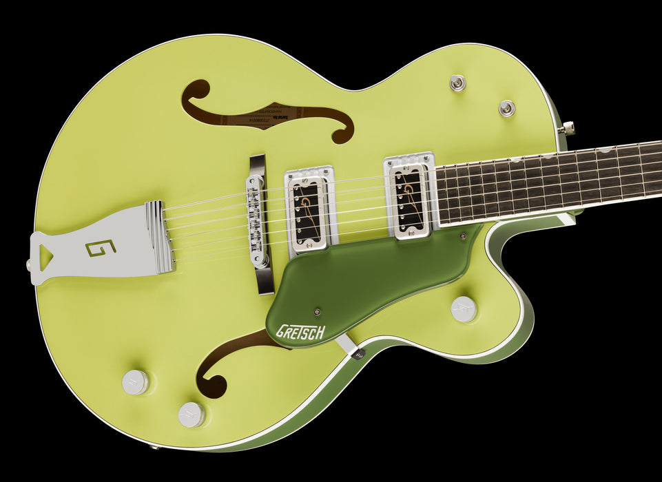 Gretsch G6618-MG Martin Gore Anniversary Center Block with G-Cutout Tailpiece 2-Tone Smoke Green JP Contour Body Right