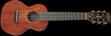 Gretsch G9126 Guitar-Ukulele Acoustic with Gig Bag Honey Mahogany Stain Front Angle Left 