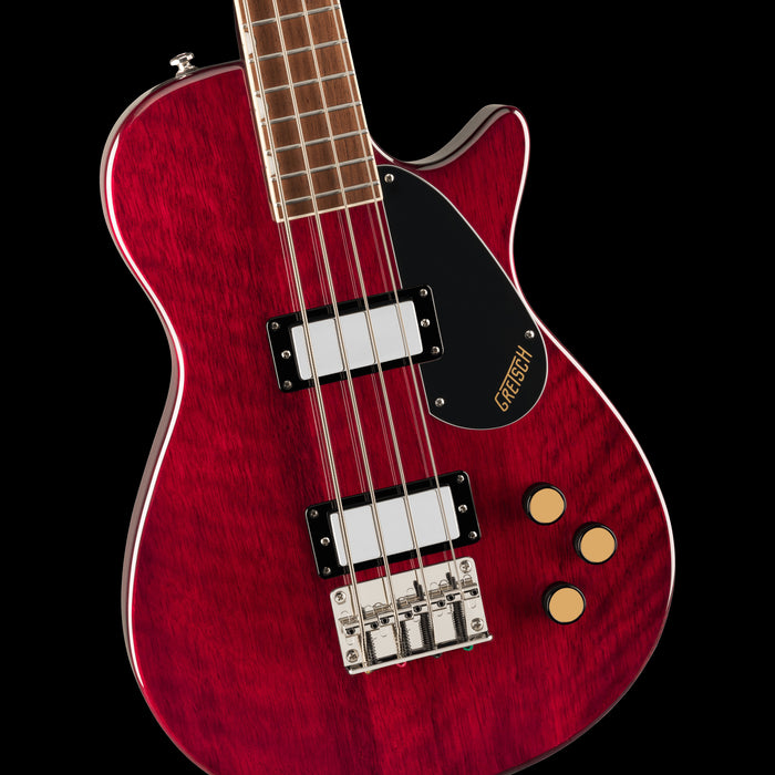 Gretsch Streamliner Jet Club Bass Single-Cut Laurel Fingerboard Walnut Stain Front Body