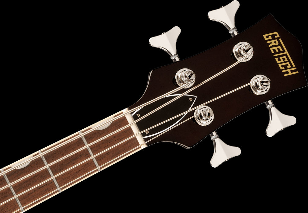 Gretsch Streamliner Jet Club Bass Single-Cut Laurel Fingerboard Walnut Stain Headstock Left