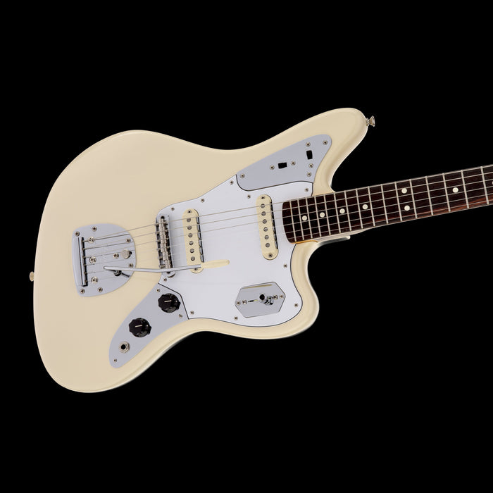 Fender Artist Series Johnny Marr Jaguar Olympic White Rosewood Fingerboard Contour Body Right