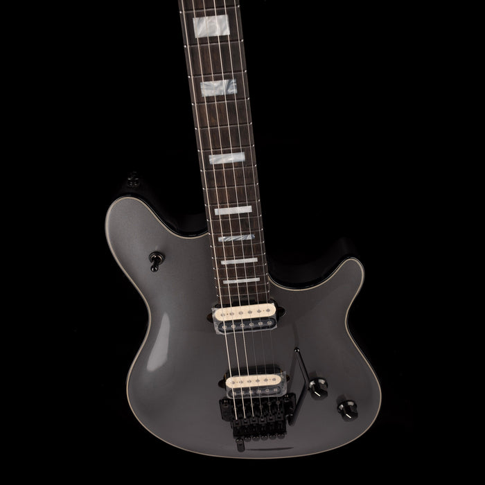 EVH Wolfgang USA Ebony Fingerboard Silver with Case - Serial # WG13742A - Demo Angle Down