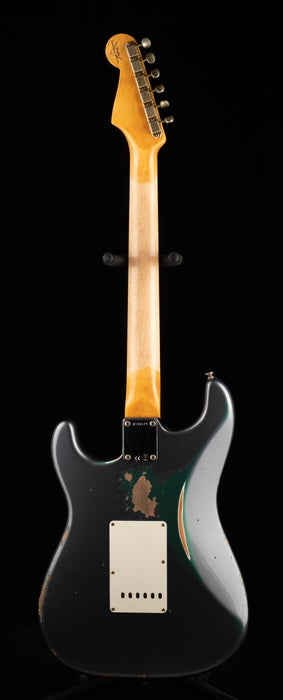 Fender Custom Shop 1962 Stratocaster Heavy Relic Charcoal Frost Metallic over Sherwood Green Metallic