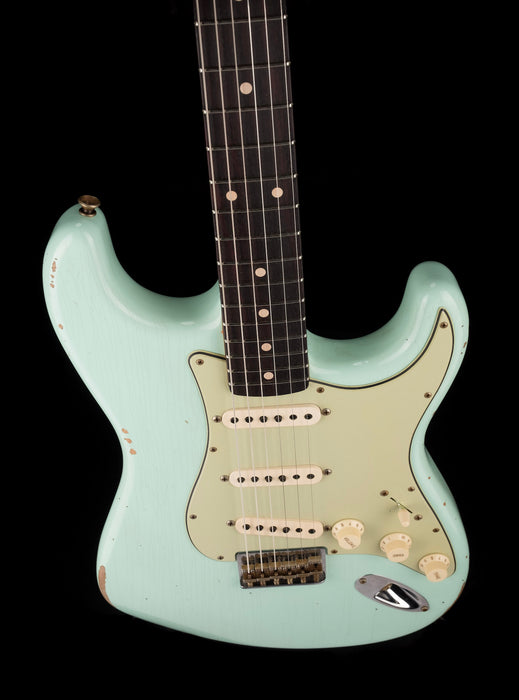 Pre Owned 2022 Fender Custom Shop ‘62 Stratocaster Relic Faded Surf Green