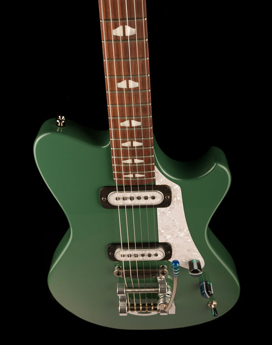 Powers Electric A-Type Auratium Green with Softshell Case