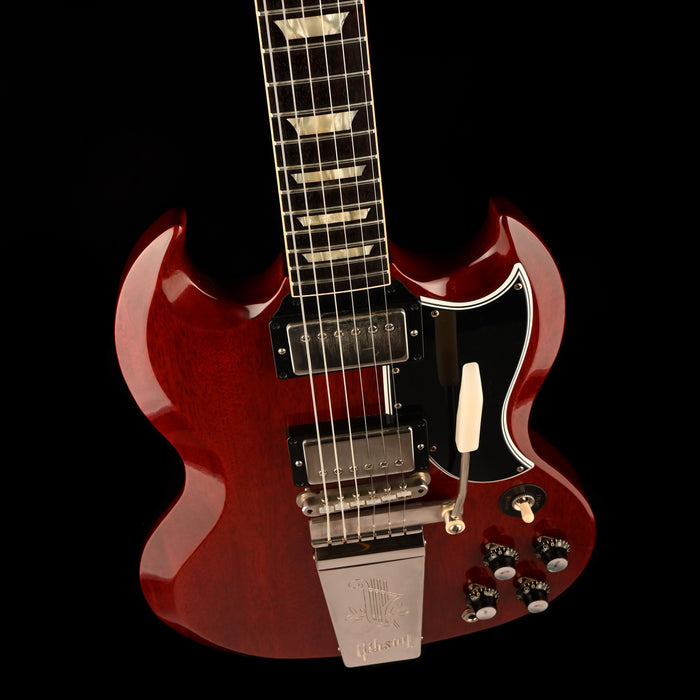 Pre Owned Gibson Custom Shop 1964 SG Standard With Maestro Vibrola VOS Cherry Electric Guitar With OHSC