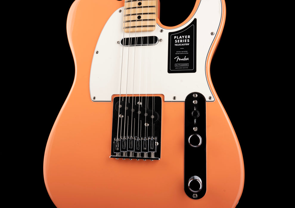 Pre Owned 2022 Fender Limited Edition Player Series Telecaster Pacific Peach With Gig Bag