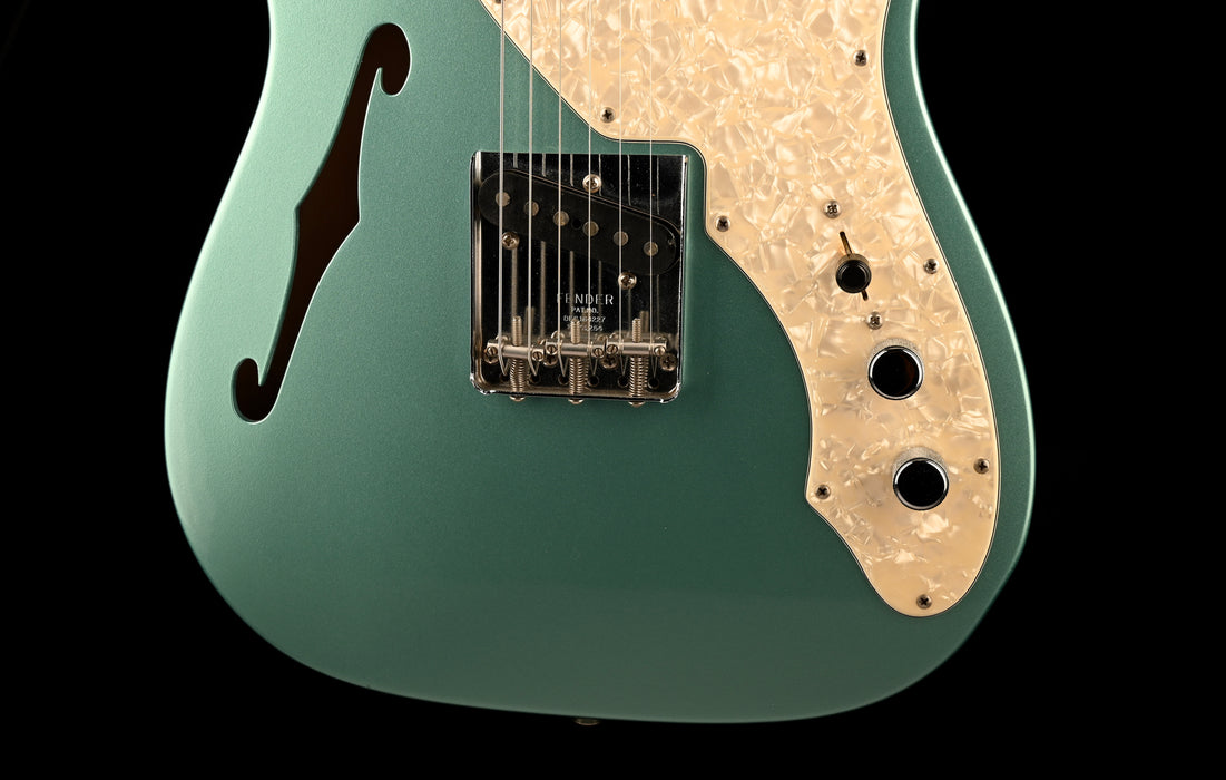 Pre Owned Fender Custom Shop 1969 Telecaster Thinline Teal Green Metallic With HSC