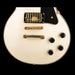 Pre Owned 2006 Epiphone Les Paul Custom Alpine White Closeup Bridge