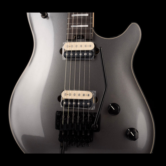 EVH Wolfgang USA Ebony Fingerboard Silver with Case - Serial # WG13742A - Demo Closeup Pickups