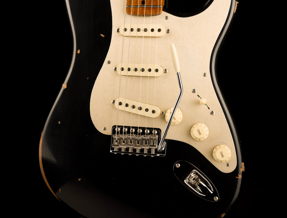 Fender Custom Shop 1956 Stratocaster Roasted Relic Aged Black — Truetone  Music