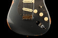 Fender Custom Shop 1962 Stratocaster Reverse Headstock Relic Charcoal Frost Metallic With Case