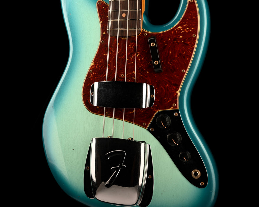 Fender Custom Shop 1962 Jazz Bass Journeyman Relic Surf Blue Burst