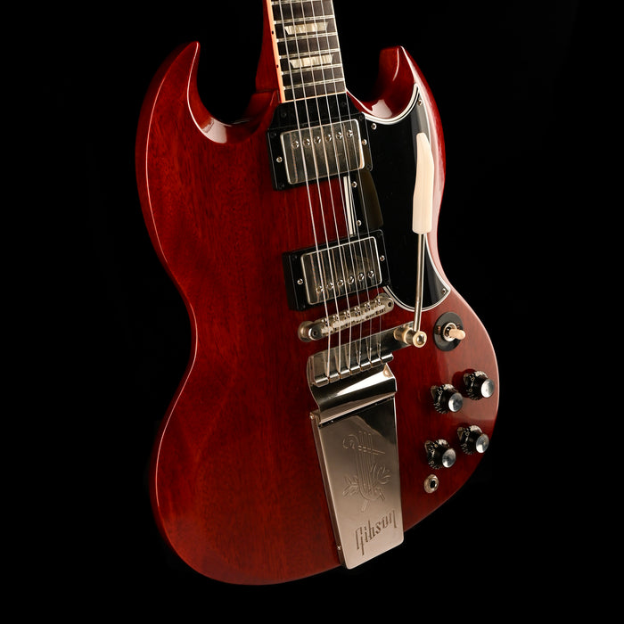 Pre Owned Gibson Custom Shop 1964 SG Standard With Maestro Vibrola VOS Cherry Electric Guitar With OHSC