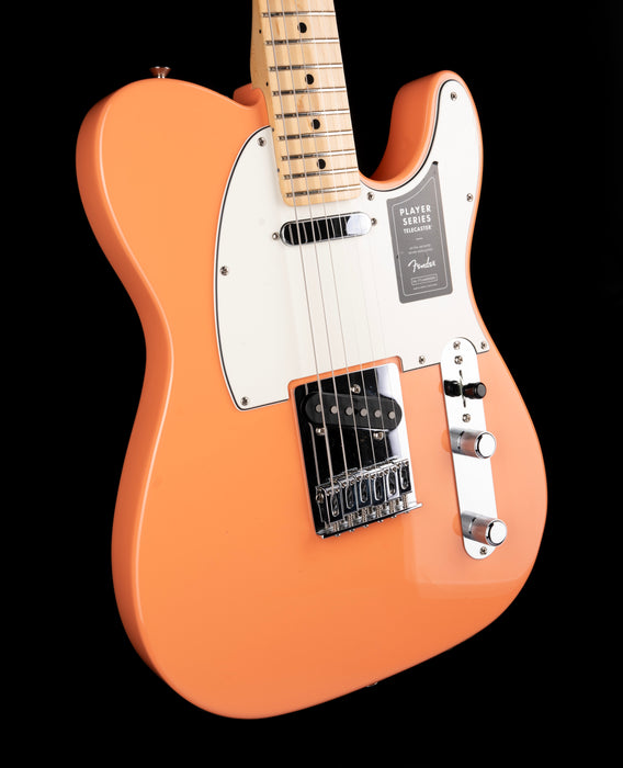 Pre Owned 2022 Fender Limited Edition Player Series Telecaster Pacific Peach With Gig Bag