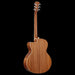 Alvarez ABT60CESHB Artist Cutaway Shadowburst Baritone Acoustic Electric Guitar Back Left 3/4