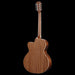 Alvarez ABT60CE-8SHB Artist 8-String Acoustic Electric Baritone Shadowburst Back Right 3/4 