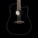 Alvarez Artist Series AD60-12CEBK 12 String Acoustic-Electric Dreadnought Guitar Black Front Crop