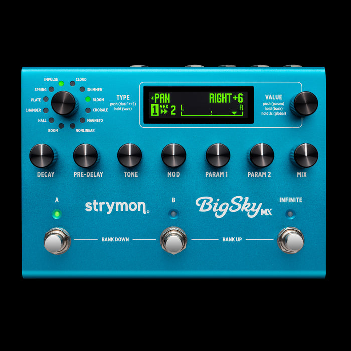 Strymon BigSky MX Reverb Pedal Front Crop