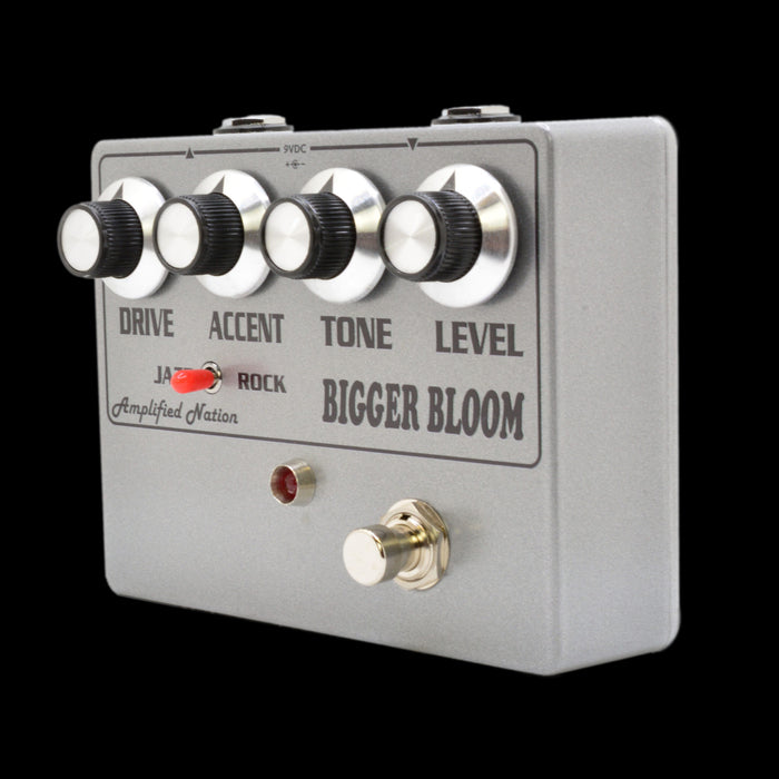 Amplified Nation Bigger Bloom Overdrive Pedal Left Angle