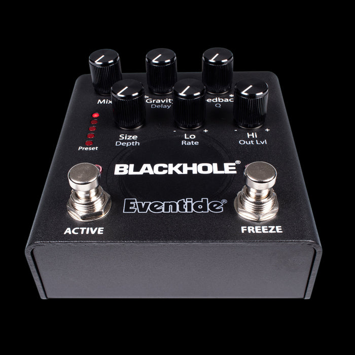 Eventide Blackhole V4 Reverb Guitar Effect Pedal Front Angle